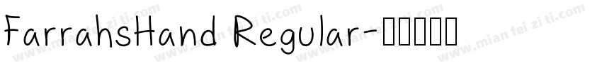 FarrahsHand Regular字体转换
